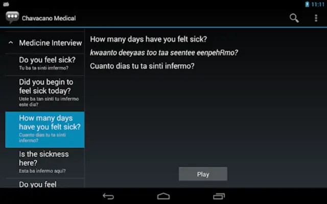 Chavacano Medical android App screenshot 0