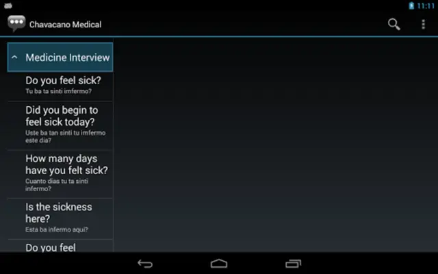 Chavacano Medical android App screenshot 4